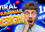 design scroll stopping high CTR thumbnails for maximum views